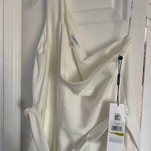 Calvin Klein Women's Cream Dress